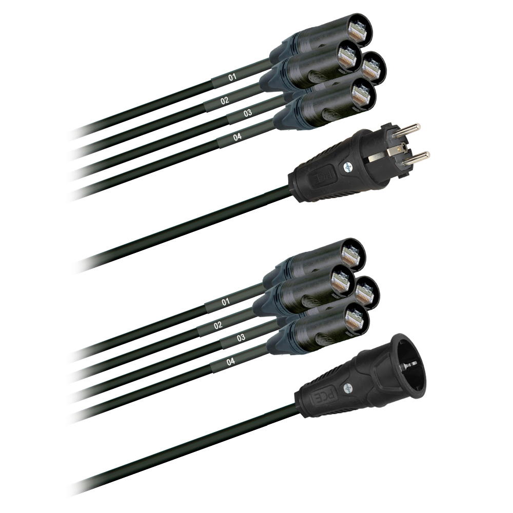 Hybridkabel 4xCat 5e + Netz 3x 2,5mm²
