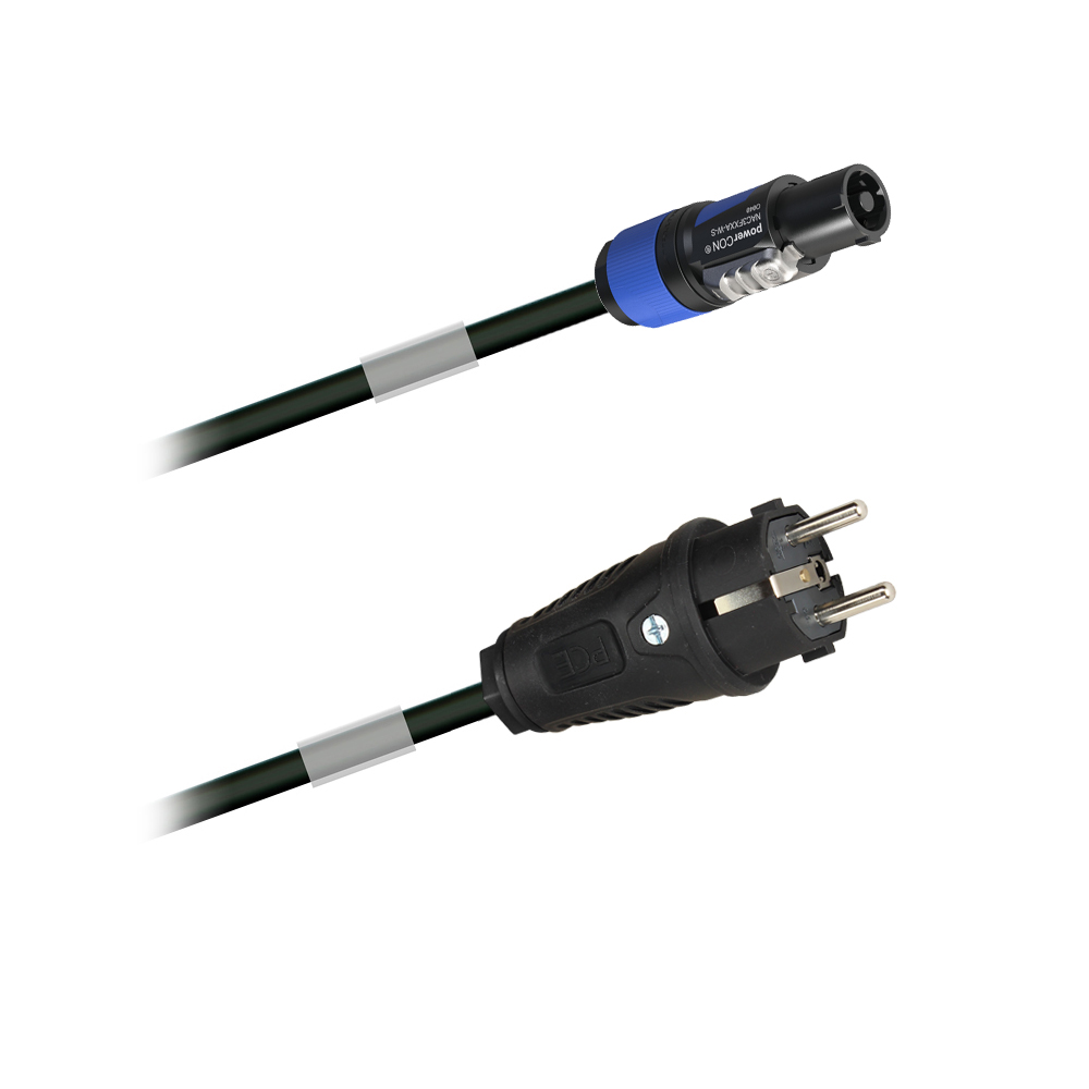 powerCON-Gummi-Netzkabel H07RN-F 3G 2,5mm²